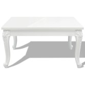 Magasfényű fehér dohányzóasztal 80 x 80 x 42 cm Magasfényű fehér dohányzóasztal 80 x 80 x 42 cm