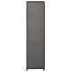 2 db szürke összecsukható szövet ruhásszekrény 110x45x175 cm
