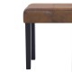 Barna művelúr pad 106 cm Barna művelúr pad 106 cm