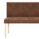 Barna műbőr pad 139,5 cm Barna műbőr pad 139,5 cm
