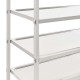 5 szintes rozsdamentes acél zsúrkocsi 107 x 55 x 147 cm 5 szintes rozsdamentes acél zsúrkocsi 107 x 55 x 147 cm