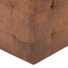 2 db barna művelúr éjjeliszekrény 30 x 30 x 30 cm
