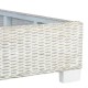 Szürke természetes rattan ágykeret 140 x 200 cm