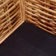 2-személyes természetes rattan kerti kanapé