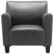 Szürke műbőr fotel