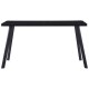 Fekete edzett üveg étkezőasztal 140 x 70 x 75 cm