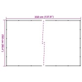Fekete hdpe pótkocsiháló 2,5 x 3,5 m