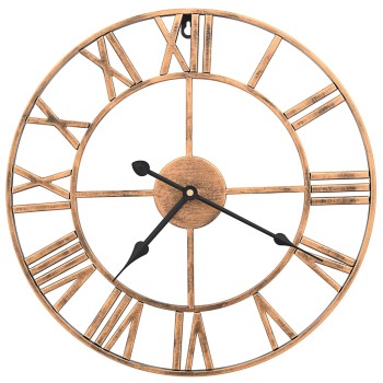 aranyszínű fém falióra 40 cm
