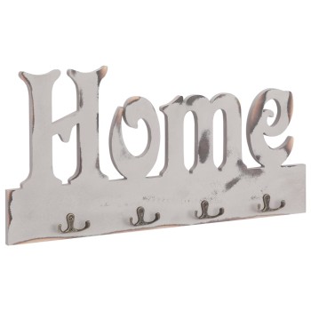"home" feliratú fali fogas 50 x 23 cm