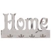 "home" feliratú fali fogas 50 x 23 cm