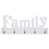 "family" feliratú fali fogas 74 x 29,5 cm