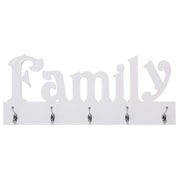 "family" feliratú fali fogas 74 x 29,5 cm