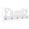 "family" feliratú fali fogas 74 x 29,5 cm