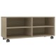Sonoma színű forgácslap tv-szekrény görgőkkel 90 x 35 x 35 cm Sonoma színű forgácslap tv-szekrény görgőkkel 90 x 35 x 35 cm