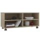 Sonoma színű forgácslap tv-szekrény görgőkkel 90 x 35 x 35 cm Sonoma színű forgácslap tv-szekrény görgőkkel 90 x 35 x 35 cm