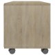 Sonoma színű forgácslap tv-szekrény görgőkkel 90 x 35 x 35 cm Sonoma színű forgácslap tv-szekrény görgőkkel 90 x 35 x 35 cm