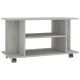 Betonszürke forgácslap tv-szekrény görgőkkel 80 x 40 x 40 cm Betonszürke forgácslap tv-szekrény görgőkkel 80 x 40 x 40 cm