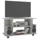 Betonszürke forgácslap tv-szekrény görgőkkel 80 x 40 x 40 cm Betonszürke forgácslap tv-szekrény görgőkkel 80 x 40 x 40 cm