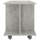Betonszürke forgácslap tv-szekrény görgőkkel 80 x 40 x 40 cm Betonszürke forgácslap tv-szekrény görgőkkel 80 x 40 x 40 cm
