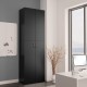 Fekete forgácslap irodai szekrény 60 x 32 x 190 cm
