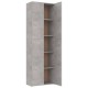 Betonszürke forgácslap irodai szekrény 60 x 32 x 190 cm