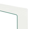 Kétrészes edzett üveg dohányzóasztal 90x30x20/110x30x40 cm