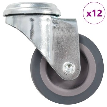 12 db hátfuratos önbeálló görgő 50 mm