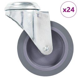 24 db hátfuratos önbeálló görgő 75 mm