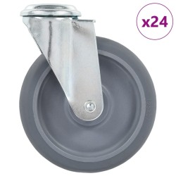 24 db hátfuratos önbeálló görgő 125 mm