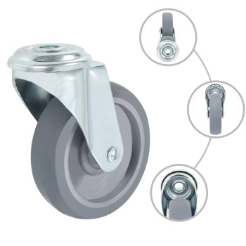 12 db hátfuratos önbeálló görgő 100 mm