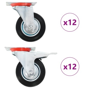 24 darab önbeálló görgő 100 mm