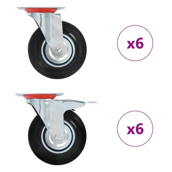 12 db önbeálló görgő 125 mm