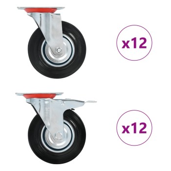 24 darab önbeálló görgő 125 mm