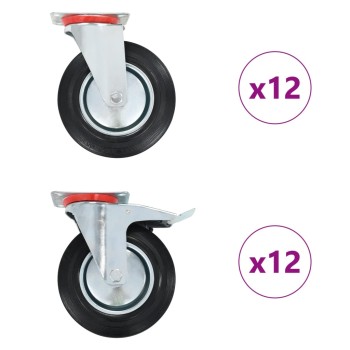 24 darab önbeálló görgő 200 mm