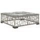 10-részes szürke polyrattan kerti bútorszett párnákkal 10-részes szürke polyrattan kerti bútorszett párnákkal