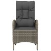 2 db szürke polyrattan kültéri szék