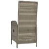 2 db szürke polyrattan kültéri szék