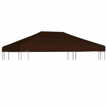 Barna pavilon tetőponyva 310 g/m² 3 x 4 m