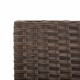 Barna polyrattan kerti pad párnákkal 176 cm Barna polyrattan kerti pad párnákkal 176 cm