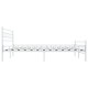 Fehér fém ágykeret 160 x 200 cm