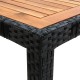 9 részes fekete polyrattan kültéri étkezőszett párnákkal 9 részes fekete polyrattan kültéri étkezőszett párnákkal