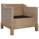 2-részes természetes rattan kanapészett párnákkal 2-részes természetes rattan kanapészett párnákkal