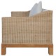 2-részes természetes rattan kanapészett párnákkal 2-részes természetes rattan kanapészett párnákkal