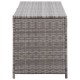 Szürke polyrattan kerti tárolóláda 120 x 50 x 60 cm Szürke polyrattan kerti tárolóláda 120 x 50 x 60 cm