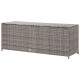 Szürke polyrattan kerti tárolóláda 120 x 50 x 60 cm Szürke polyrattan kerti tárolóláda 120 x 50 x 60 cm