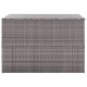 Szürke polyrattan kerti tárolóláda 150 x 100 x 100 cm Szürke polyrattan kerti tárolóláda 150 x 100 x 100 cm