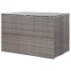 Szürke polyrattan kerti tárolóláda 150 x 100 x 100 cm Szürke polyrattan kerti tárolóláda 150 x 100 x 100 cm