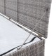 Szürke polyrattan kerti tárolóláda 150 x 100 x 100 cm Szürke polyrattan kerti tárolóláda 150 x 100 x 100 cm