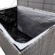 Szürke polyrattan kerti tárolóláda 150 x 100 x 100 cm Szürke polyrattan kerti tárolóláda 150 x 100 x 100 cm