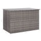 Szürke polyrattan kerti tárolóláda 150 x 100 x 100 cm Szürke polyrattan kerti tárolóláda 150 x 100 x 100 cm